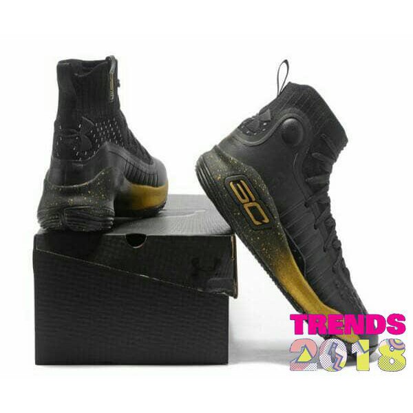 curry 4 black and gold