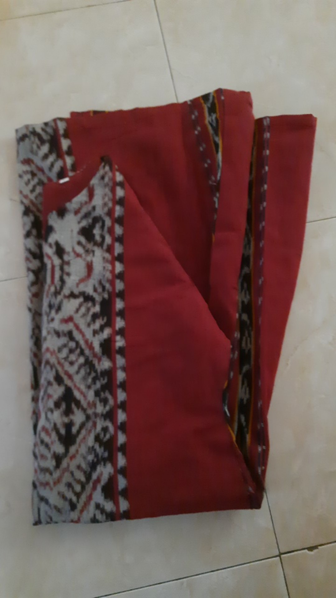 Dress Tenun Jepara Warna Merah