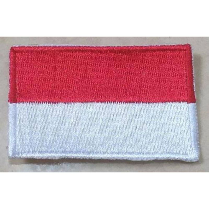 Bed Bendera Merah Putih 3x5 cm bet bordir