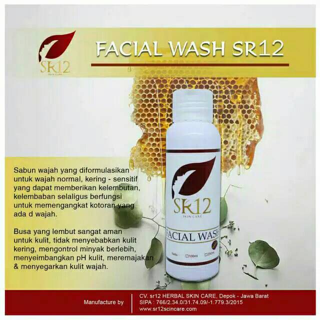 Facial Wash madu SR 12