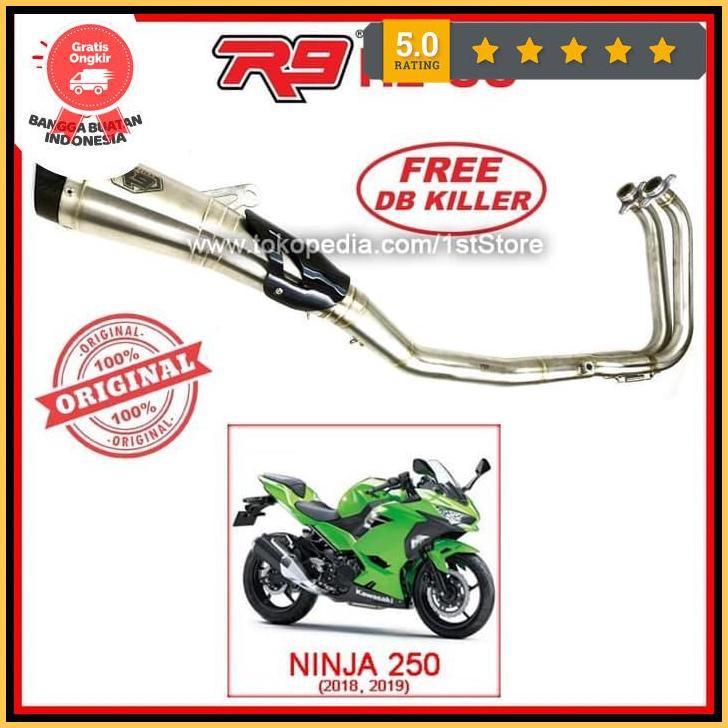 Original R9 H2 Ss New Ninja 250 Fi 2018 2019 Knalpot Racing Ori 250Fi Ready789