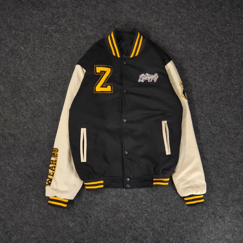 SALVIO HEXIA Original - Jacket Varsity ZADE SUPPLY Full Bordir Jaket Versity Pria Wanita Original Ja