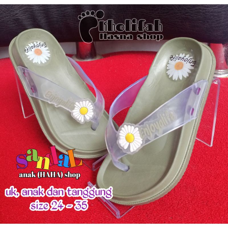 SANDAL JEPIT ANAK PEREMPUAN 3-10THN BUNGA MATAHARI 336D/C DULUX