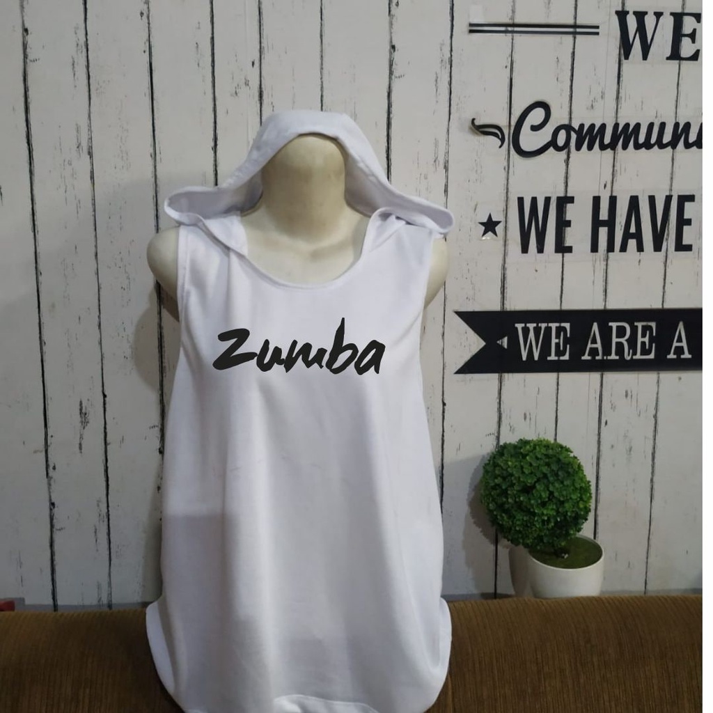 Clothing May - Rompi Zumba Putih Original Senam Ibu-Ibu Olahraga Sport Wanita Vest Kekinian Terbaru Terlaris Viral Rompi Termurah Promo Big Sale Atasan Wanita Perempuan Cewek