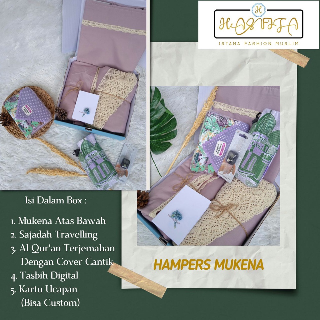 Hampers Mukena Dewasa Gift Box Murah Muslimah I Hempers Ramadhan Hari Raya Idul Fitri I Parcel Buat 