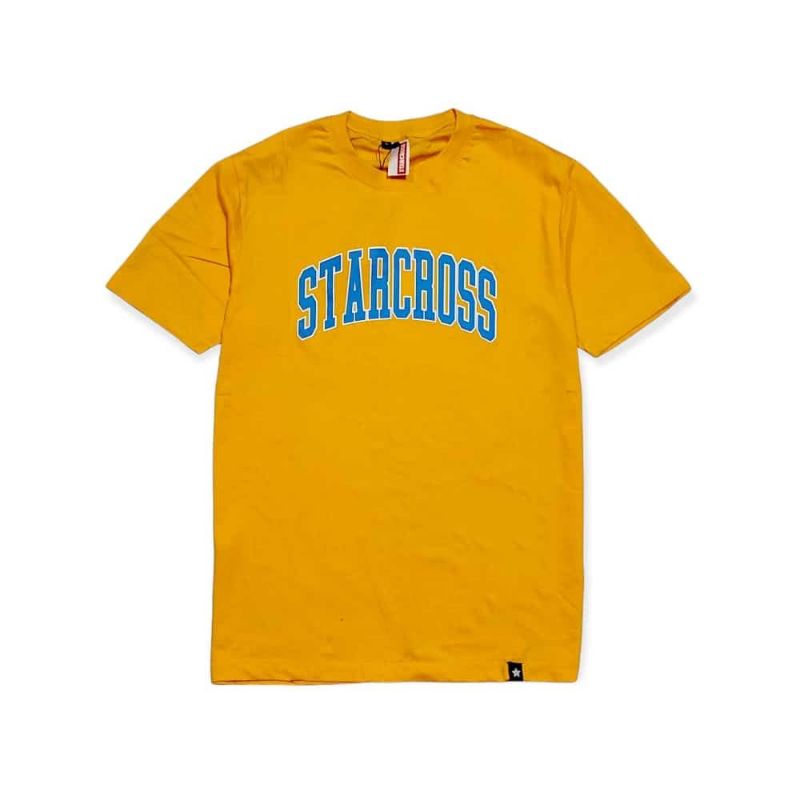 T-SHIRT PRIA STARCROSS ARCH KUNING / KAOS STARCROSS / BAJU DISTRO PRIA DAN WANITA / STARCROSS CLOTHI