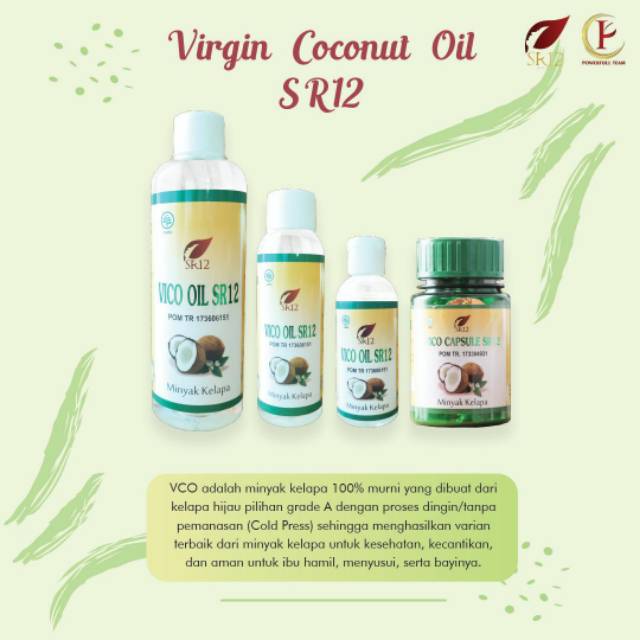 Vco Oil Sr12 Pelebat Rambut Mengatasi Gatal Gatal Alergi Shopee Indonesia