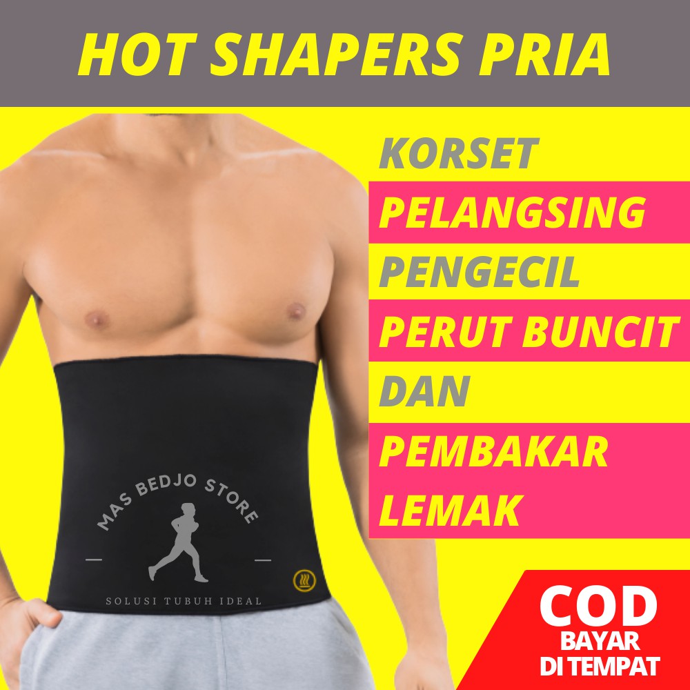 KORSET PENGECIL PERUT BUNCIT KORSET PELANGSING PRIA WANITA NEOTEX HOT SHAPER HG01E PART05