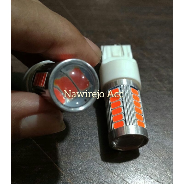 Bohlam Lampu Stop/Rem T20 Tancep Lensa 33 Led Strobo Merah