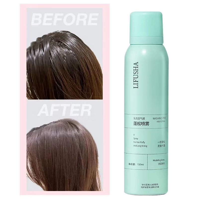 Shampo Kering Viral Dry Shampoo Brand Lifusha 150ml Original Anti Lepek Haircare pria dan wanita Murah