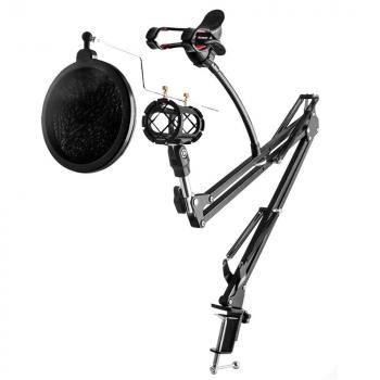 TaffSTUDIO Condenser Microphone Stand Holder 360 Lazypod+Clamp - NB-35