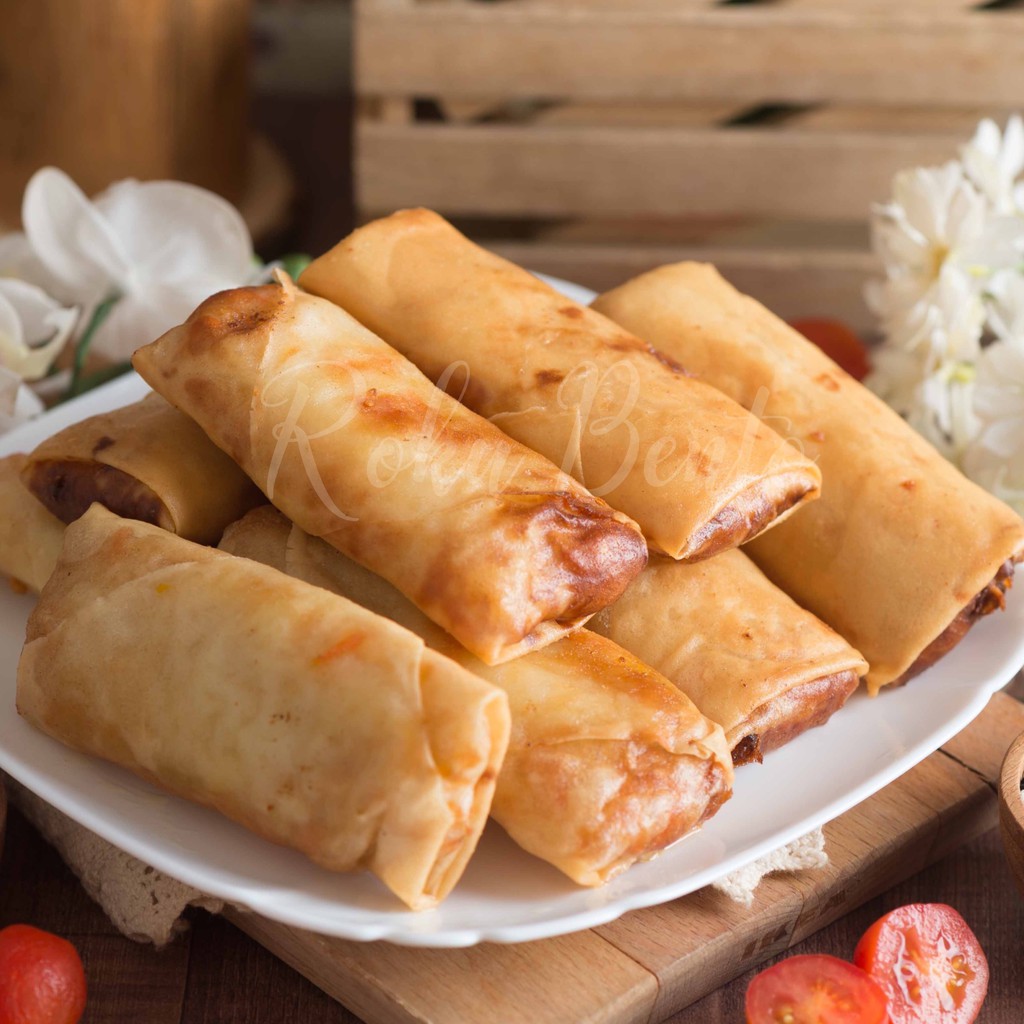 

Lumpia Udang Sayur Premium Roku Bento Bandung 10 Pcs Siap Goreng - Lauk Praktis Ready to Cook