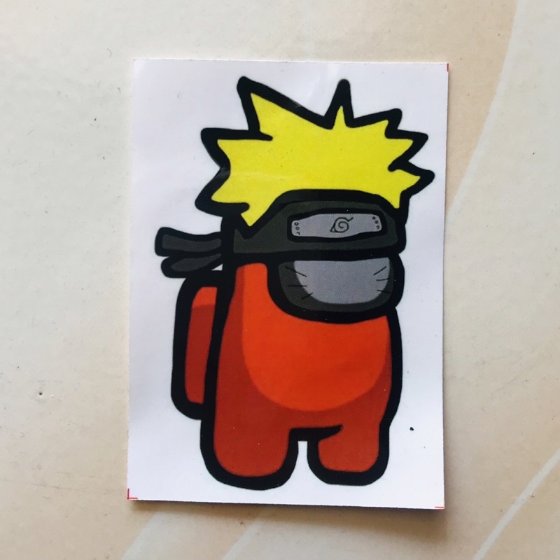 Stiker Among Us stiker game gaming naruto (bijian)