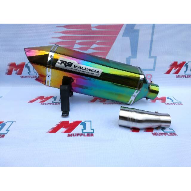Knalpot Racing Ninja 250 R Fi RR Mono Z250 Z250SL R25 MT25 Slip On R9 Valencia Rainbow .