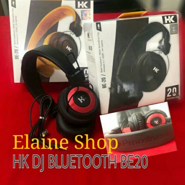 (NEW) Headphone Wireless HK Prominent Bluetooth Extra Bass Bando Besar Universal