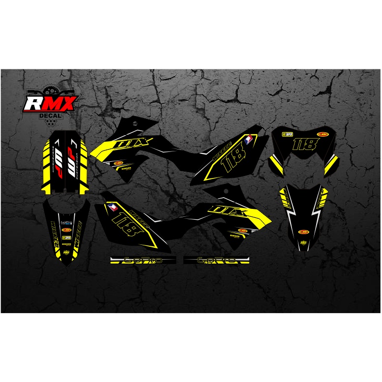 DECAL DTRACKER FULLBODY (018) DEKAL STIKER DTRACKER 150 SE 2016 2017 2018 2019 2020 2021 2022 HITAM 