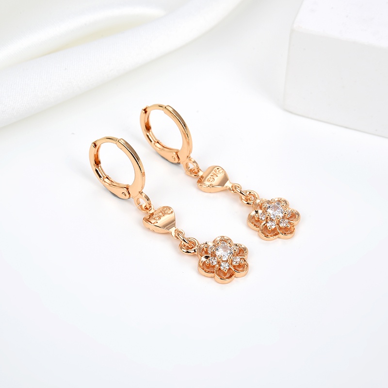 anting titanium wanita emas muda anti karat dewasa tusuk korea asli panjang dan luntur korea style selamanya dewasa 116e