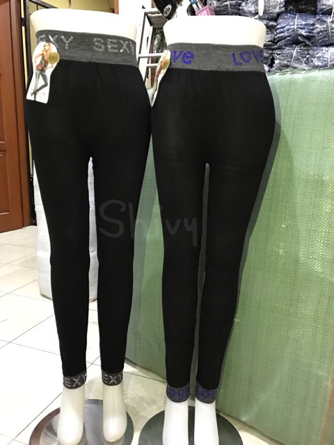 BARU!! LEGGING SOFTKATUN KOMBINASI MOTEK IMPORT LEGGING WANITA JUMBO DEWASA GROSIR ECER MURAH