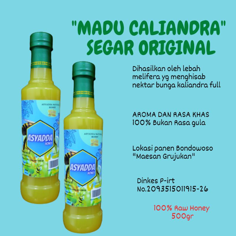 

Madu Kaliandra Asli Murni | Raw Honey Madu Mentah Asli Kaliandra