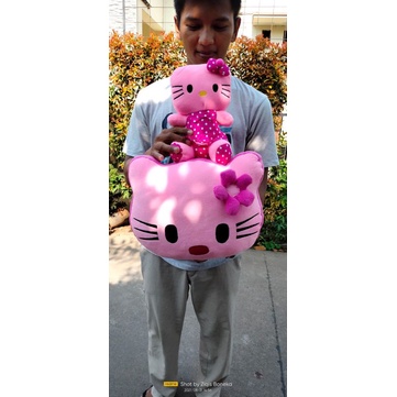 Bantal hello Kitty GRATIS Boneka hello Kitty