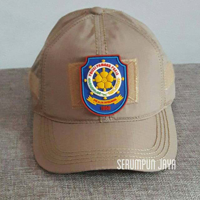 TOPI SATPOL PP - TOPI SATPOL PP LOGO BIRU - TOPI SATPOL PP VELRO TAN -TOPI SATPOL PP OUTDOR LAPANGAN