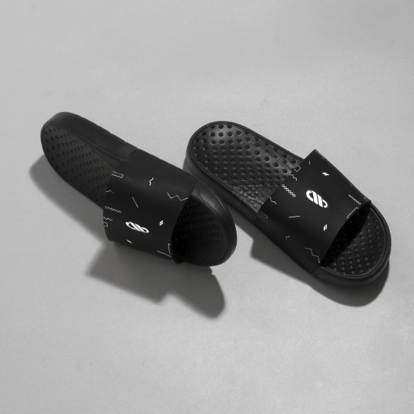 AUDI BLACK |ManNeedMe x FSTP| Sandal Slop Pria - Sendal Slip On Ringan