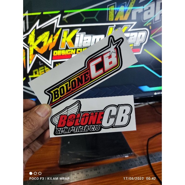 

BOLONE CB STIKER PRINT CUT