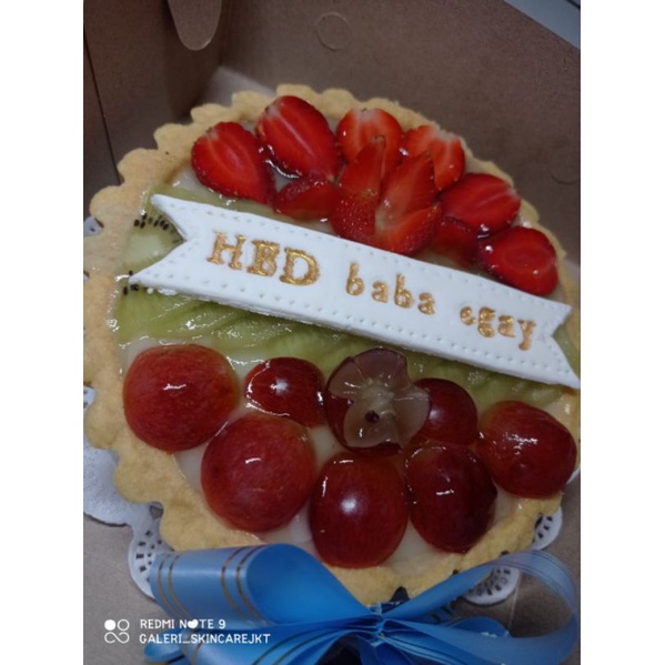 

Pie Buah Besar Free Request Ucapan Birthday Diameter 16cm