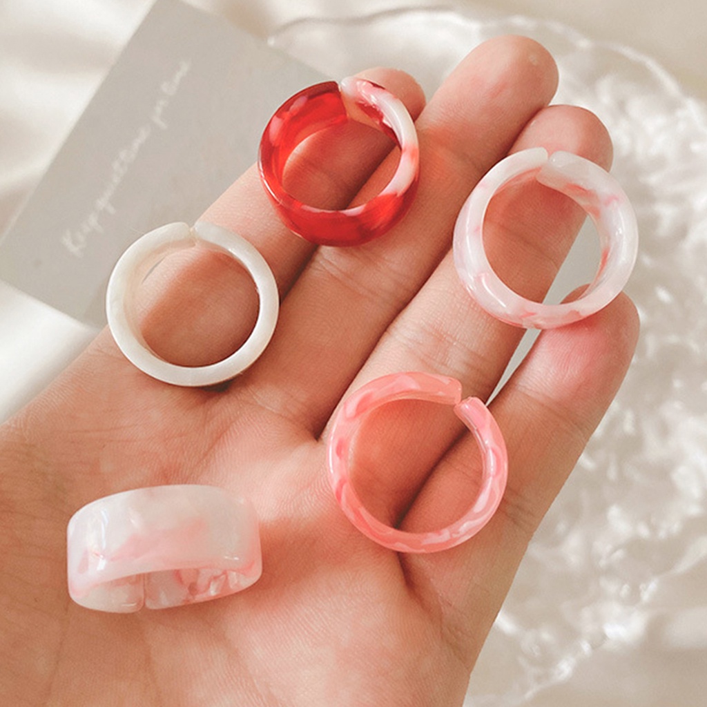 Hu Hu Hu Hu Hu Alat Bantu Pasang Kacamata♡ 1 Set Cincin Pasangan Bahan Resin Tekstur Halus Sturdy Mudah Digunakan Untuk Harian