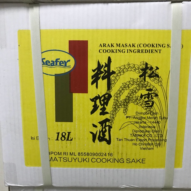 

Matsuyuki cooking sake 18 liter - arak masak 18 liter