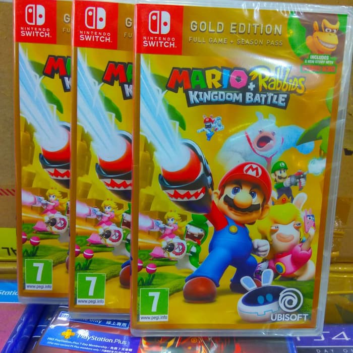 SWITCH MARIO + RABBIDS KINGDOM BATTLE GOLD EDITION