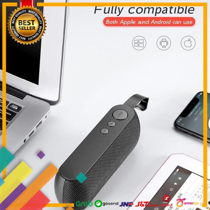 ON SALE.. WIRELESS PORTABLE BLUETOOTH SPEAKER Q106 TF SUPPORT OUTDOOR SUPER BASS - MERAH ..TERMURAH