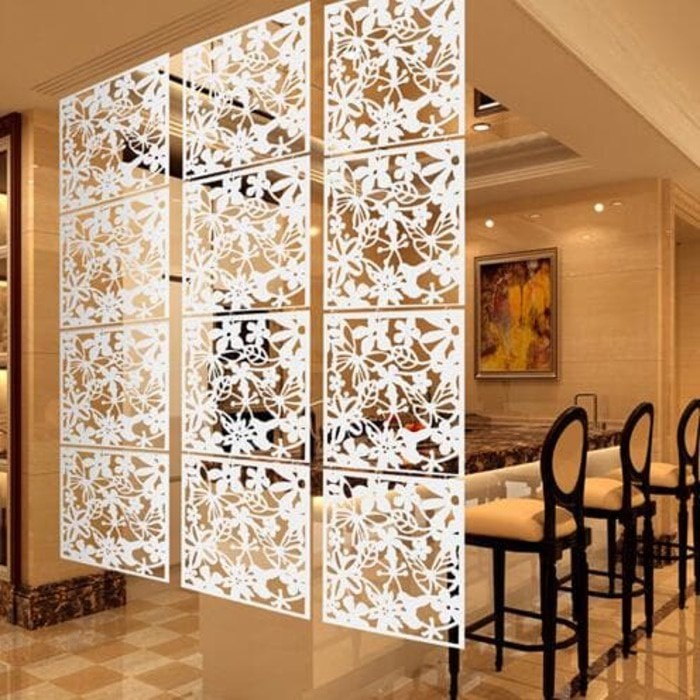 PROMO Partisi Ruangan 1set isi 4pcs Ada Pengait Tinggal Pasang Bebas Ukuran Dekorasi Rumah Pembatas Rumah Penyekat Ruangan Sekat Ruangan MURAH