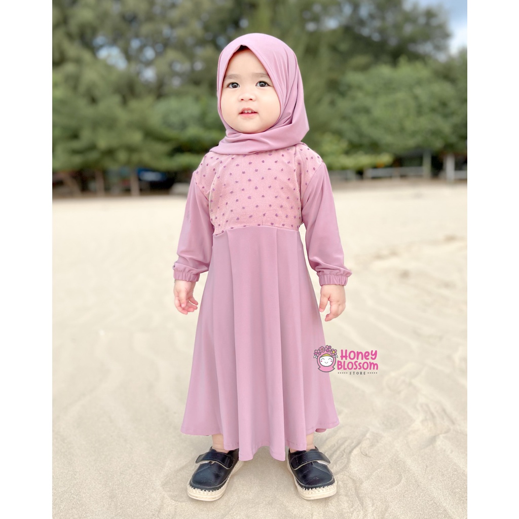 HONEYBLOSSOM gamis bayi perempuan 6 12 bulan / gamis bayi series alesha / gamis bayi perempuan