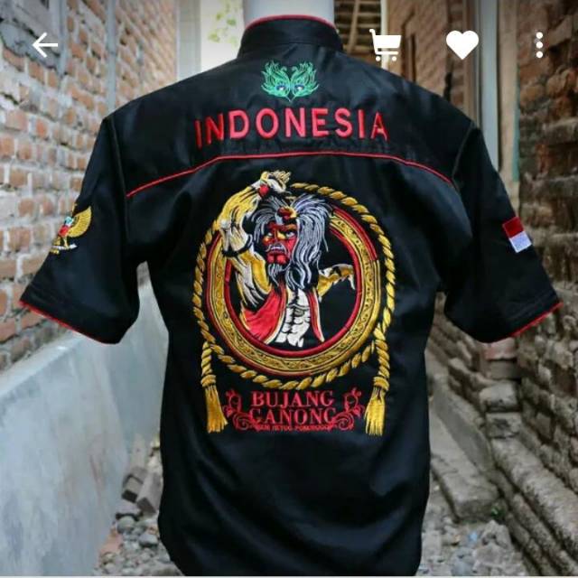 Baju reog bujang ganong murah / baju bordir / baju warok / baju reog / hem reog / hem warok