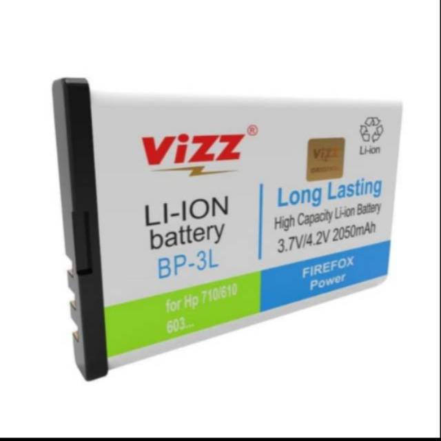 Vizz Double Power Battery Batre Baterai Vizz Nokia 3L BL-3L BL3L BL 3L BP3L BP-3L BP 3L