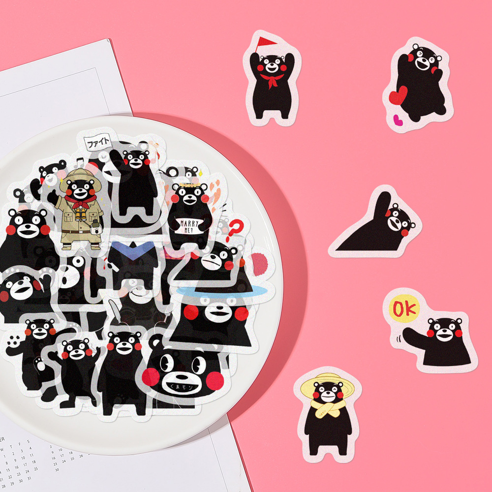 Kumamoto bear hand account stickers and paper stickers diary stickers decoration atlas diary 40 sheets