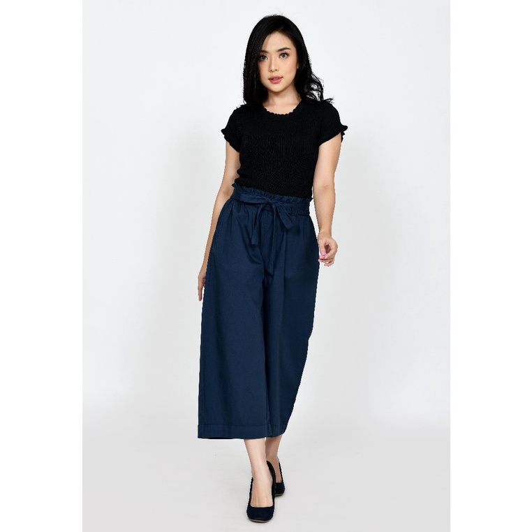 Defect Sale Celana panjang wanita 7per9 kulot katun jumbo fit  XL Lezahrasignature Cropped Kulot Mon