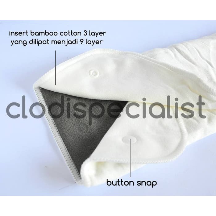 Sobi Overnight Untuk Malam Hari Clodi Popok Bayi Cuci Ulang Waterproof Insert Bamboo Shopee Indonesia