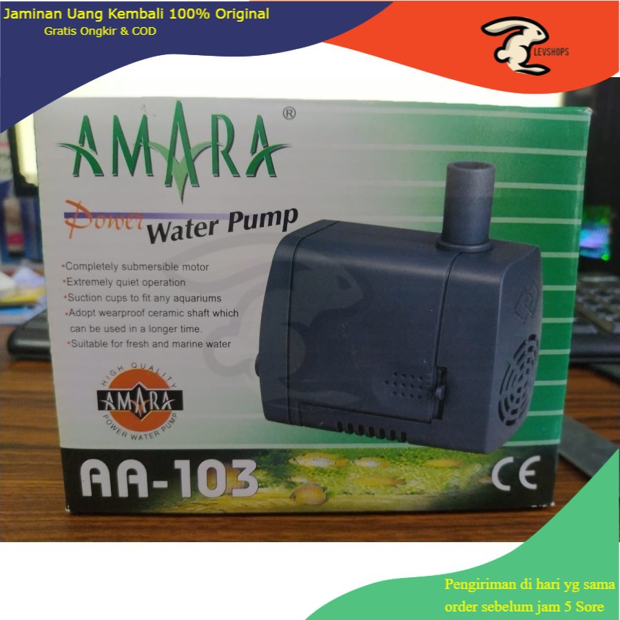 Pompa Celup Kolam Ikan Aquarium Amara 103 Mesin Air Kolam Hidroponik AA 103