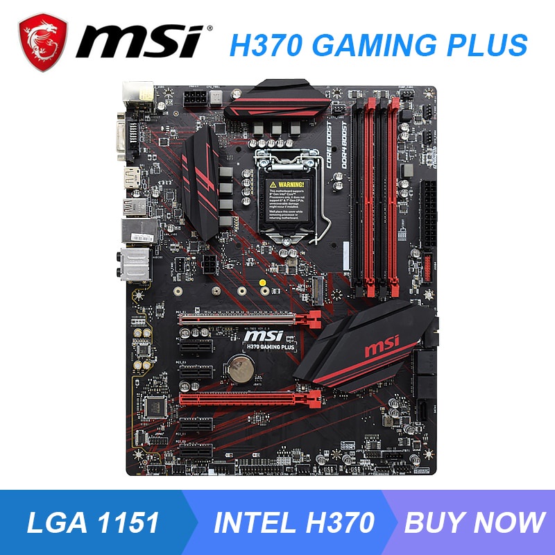 PREORDER MSI H370 GAMING PLUS LGA 1151 Intel H370 Desktop PC Motherboard DDR4 64GB Core i7-8700K i5-