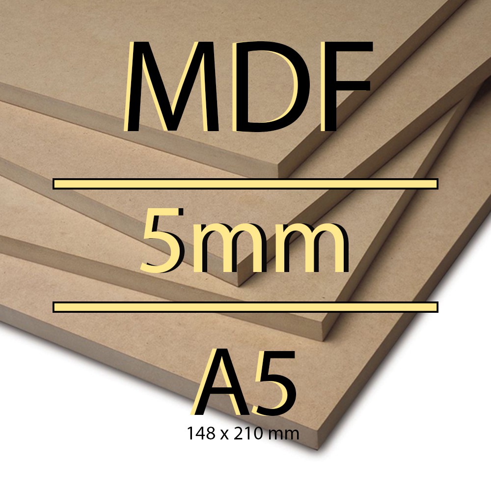 

MDF LEMBARAN 5MM A5 100% ORIGINAL POTONGAN