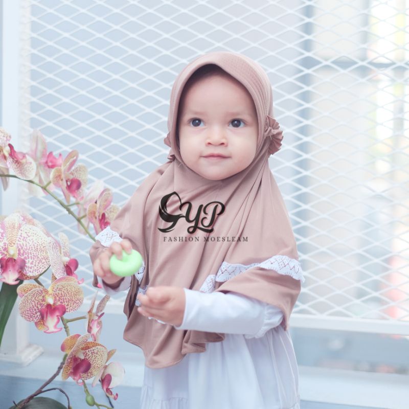 Jilbab anak bayi LUBNA usia 0-3 th / HIJAB ANAK