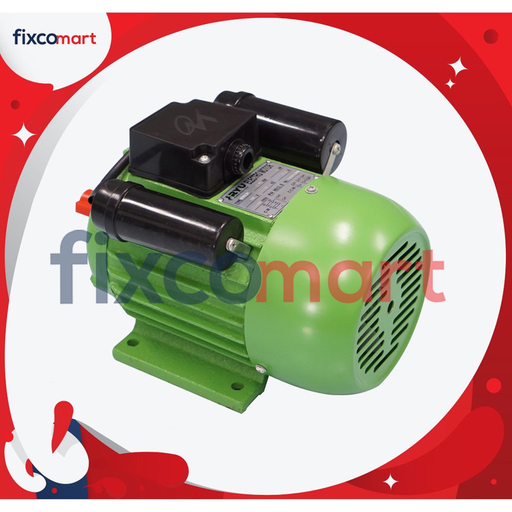 RYU Electromotor / Dinamo Penggerak 1450 / 2850 RPM 1/3 / 1/2 / 3/4 / 1 / 1.5 / 2 / 3 HP