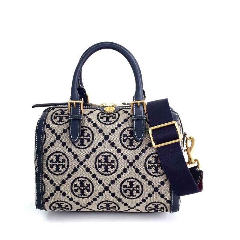 Tory Burch T Monogram Jacquard Barrel Bag