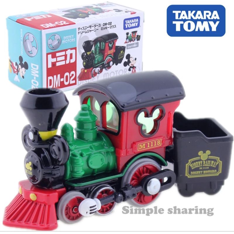tomica disney motors takara tomy mickey railway train