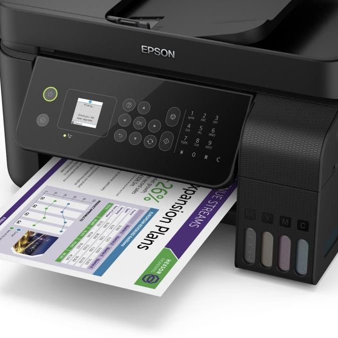 Printer Epson L5190 Print Scan Copy Fax Wirelless Original F4 / Legal
