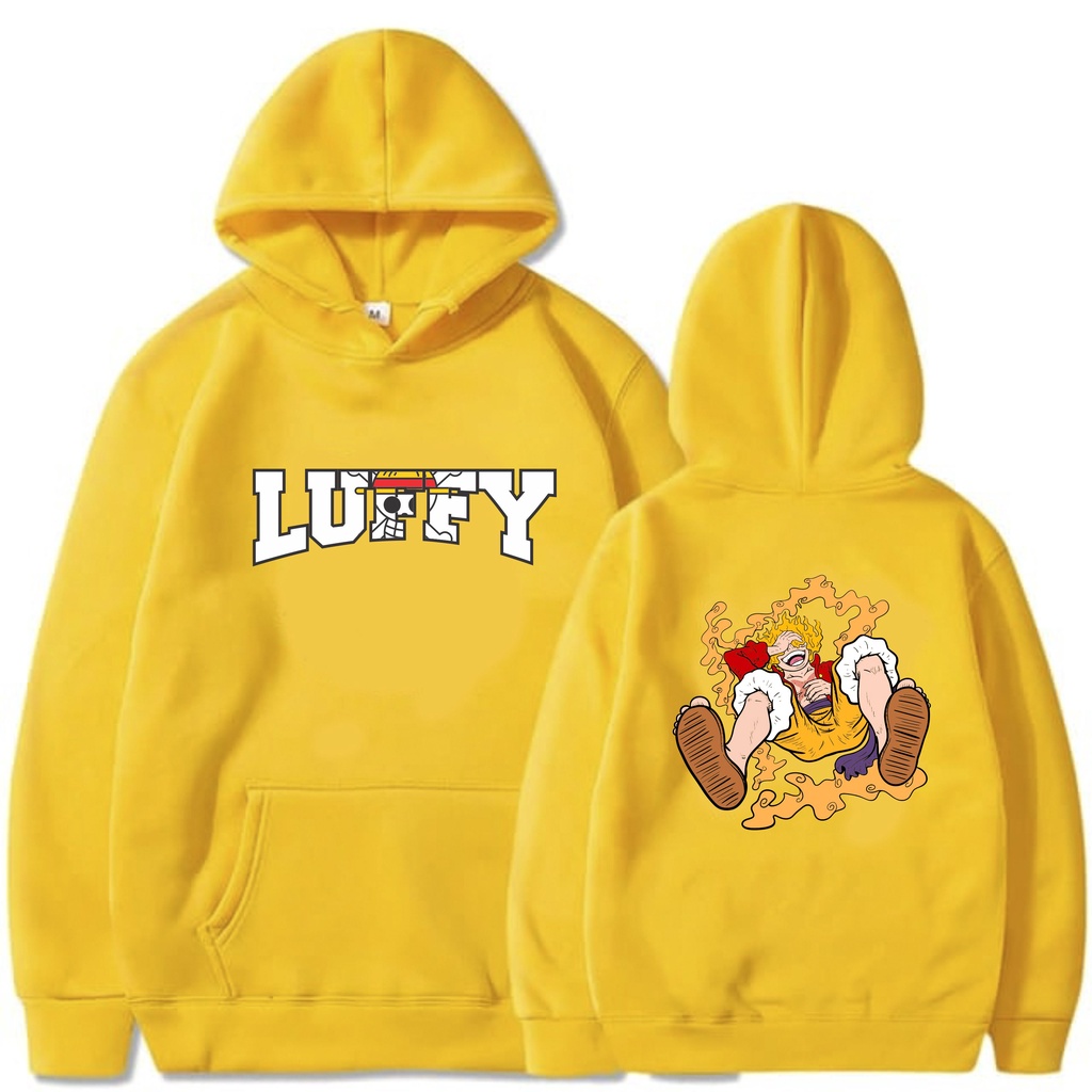 LUFFY Laugh Jumper Hoodie II LUFFY Laugh Sweater Hoodie II Sweter Oblong Topi SIZE M - XL ( Pria &amp; Wanita / Anak &amp; Dewasa )