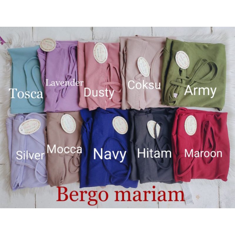 BERGO MARIAM PREMIUM/BERGO JERSEY PREMIUM/HIJAB JERSEY PREMIUM/BERGO PREMIUM/BERGO MARIAM TALI