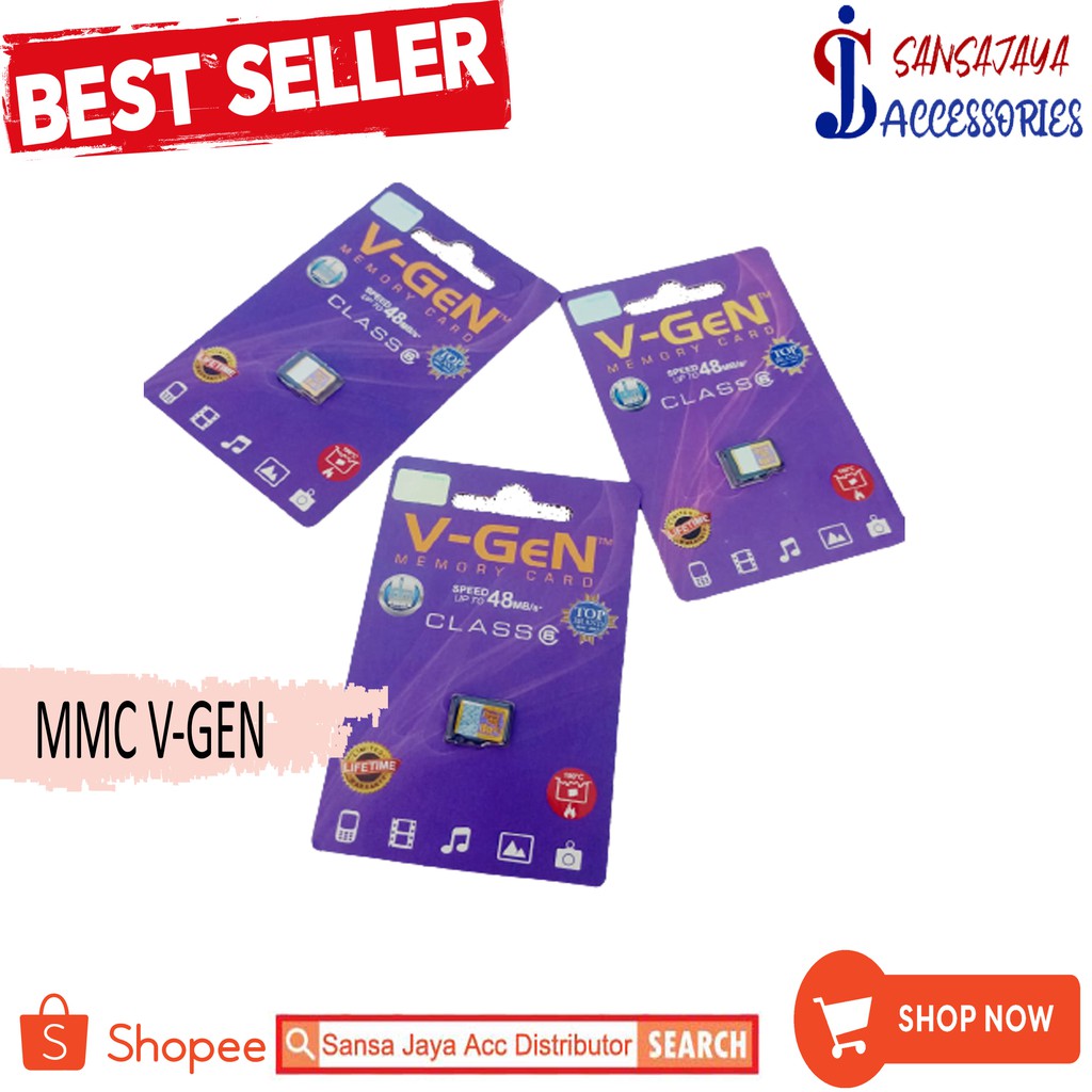 MMC VGEN 4GB - 32GB Class 6